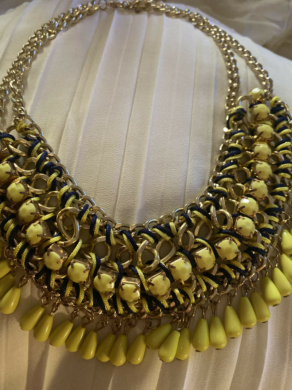 Bold Yellow Statement Necklace | Women Jewelry | Necklaces & Pendants | Brand New