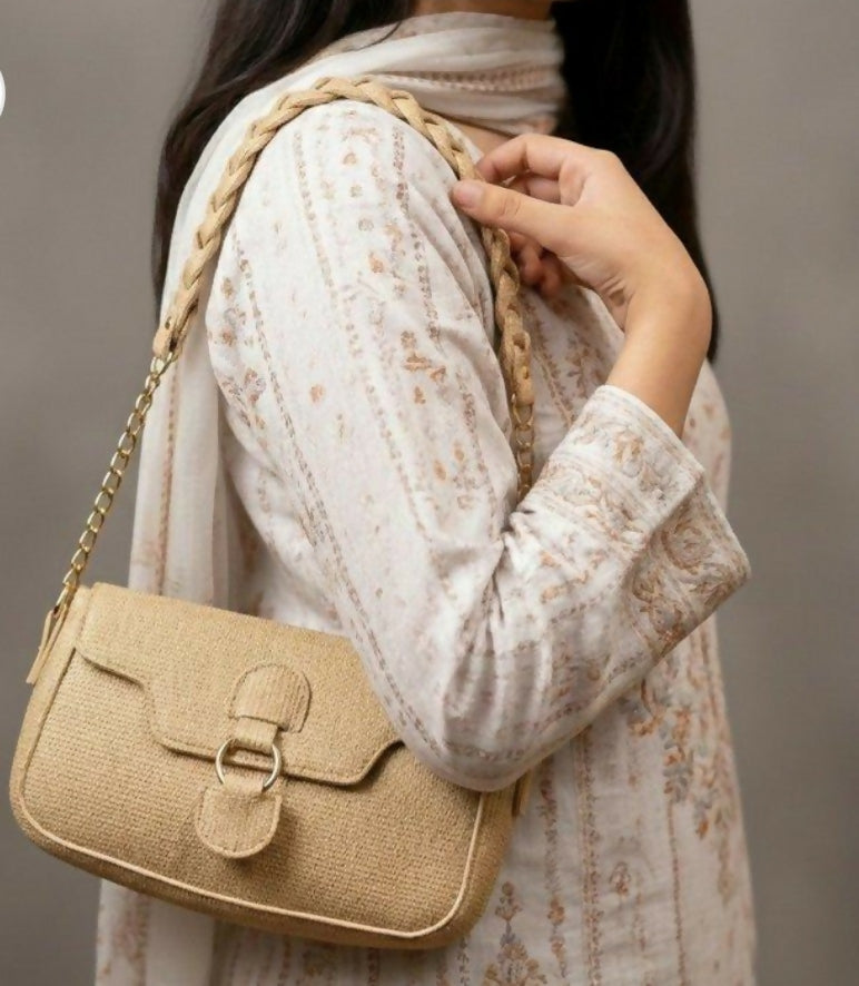 Willow Strap Jute Handbag (00069-00071) | Women Bags | Medium | Brand New