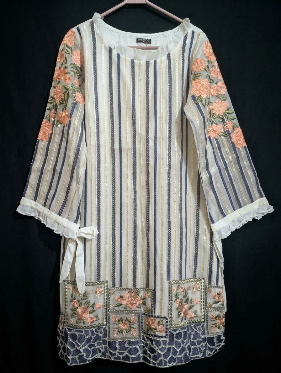 Baroque | Women Branded Kurta | White | Medium | Worn Once