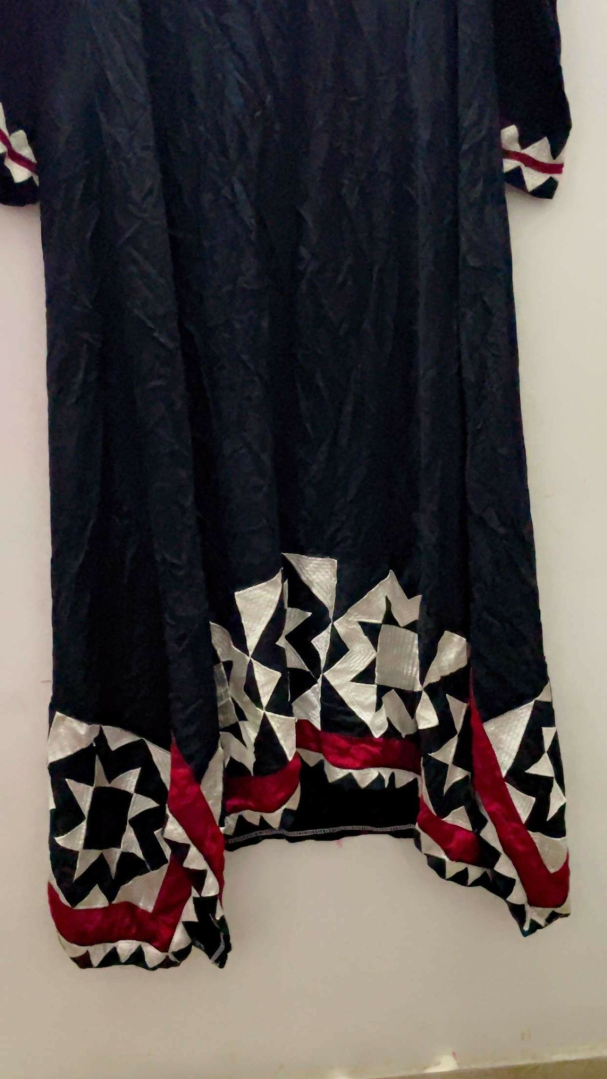 Black Long Shirt Style Kaftan | Women Locally Made Formals | XLarge | Preloved