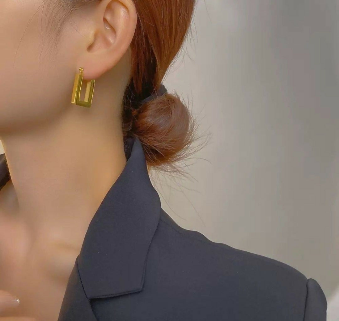 U Alphabet Hoops-00450 | Women Jewelry | Earrings | Brand New