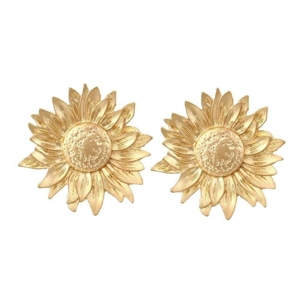 Chunky Sunflower Earrings | Women Jewelry | Earrings | Brand New
