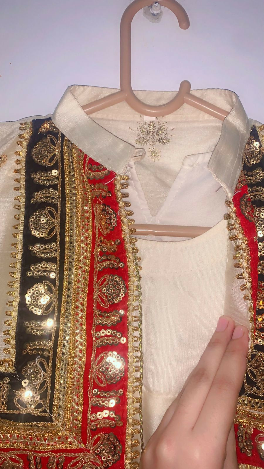 Off White Embroidered Maxi | Girls Skirts & Dresses | Medium | Preloved