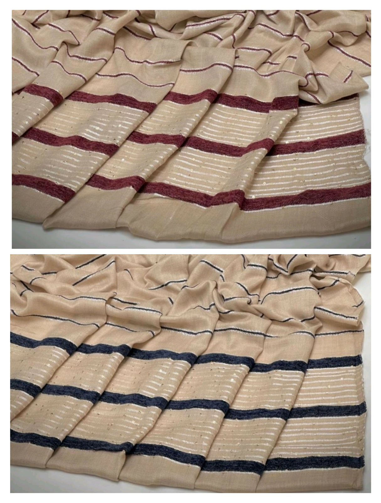 Pack of 2 Shawls | Jacquard Pashmina Wool Shawl | Women Accessories | Brand New