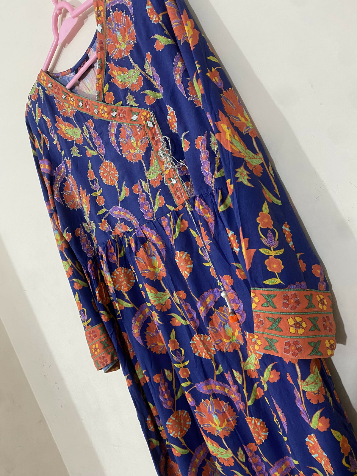Rang Ja | Women Branded Kurta | Blue | Large | Preloved