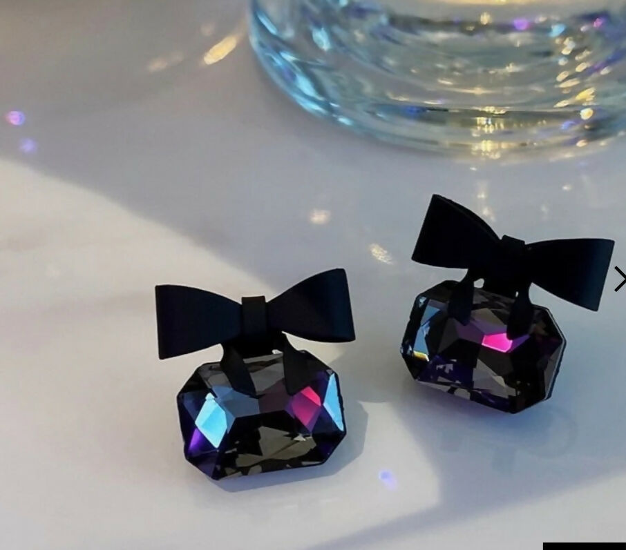 Pack of 2 Pairs of Black Earrings (156-472) |Women Jewelry | Earrings | New