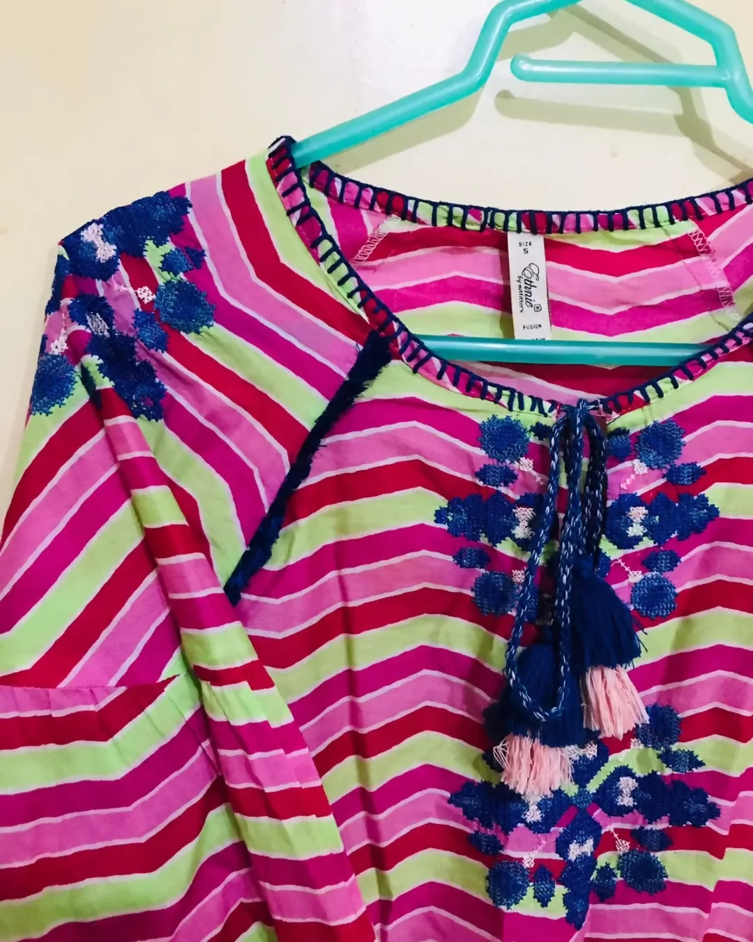 Ethnc | Short Top Frock | Women Frocks & Maxis | Medium | Worn Once