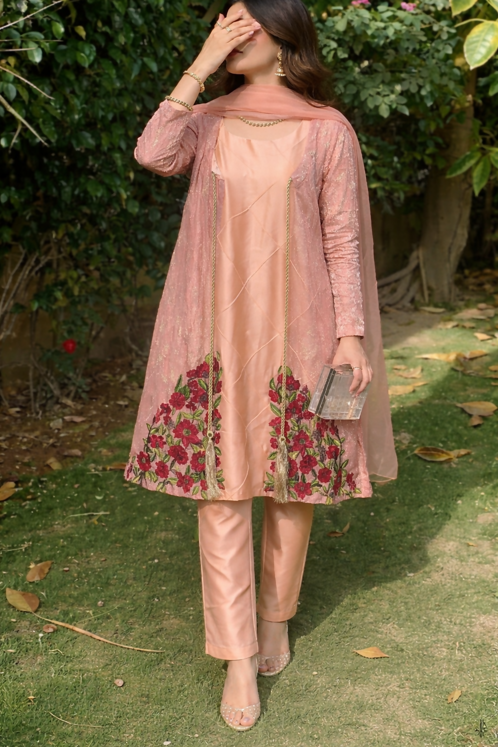 3PC Fancy Dress | Women Locally Made Formals | Large | Preloved