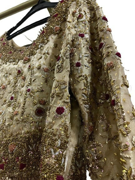 Royal Bridal Ensemble | Red Bridal Sharara | Women Bridals | Medium to Large | Worn Once