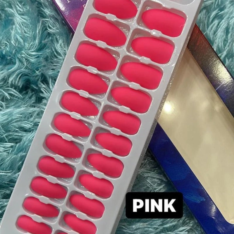 Buy Miss Rose Matte Stick On Nails in Pakistan