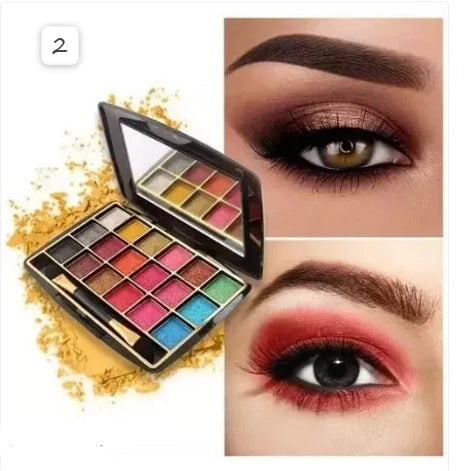 Buy MISS ROSE 18 Color Dreamlike bright eyeshadow (Mini Palette) in Pakistan