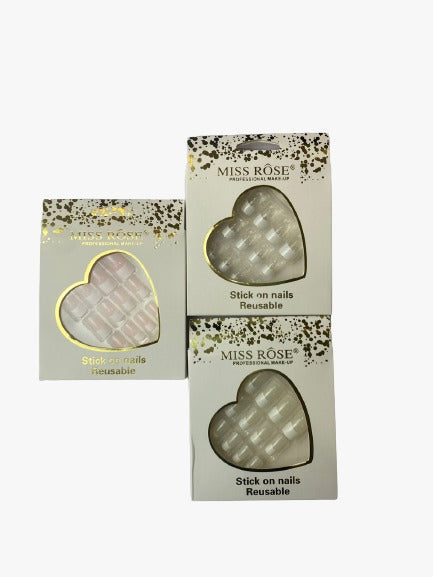 Buy Miss Rose Stick on Nails Reusable in Pakistan