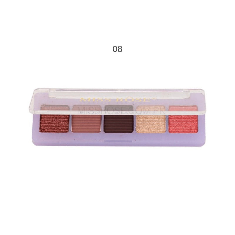 Buy Missrose 5 color soft glam eye palette in Pakistan