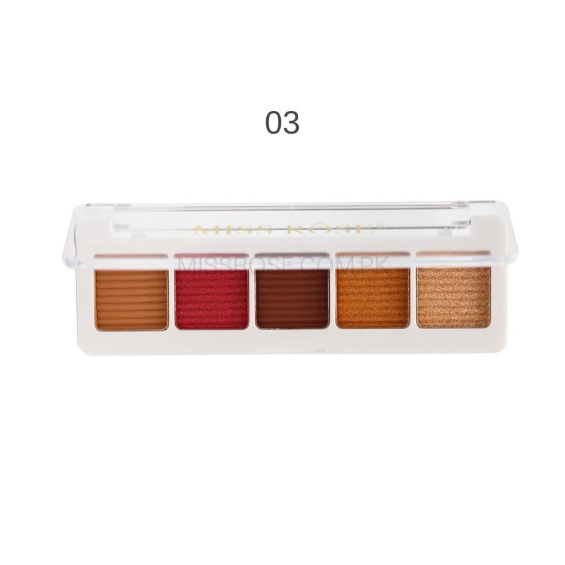 Buy Missrose 5 color soft glam eye palette in Pakistan
