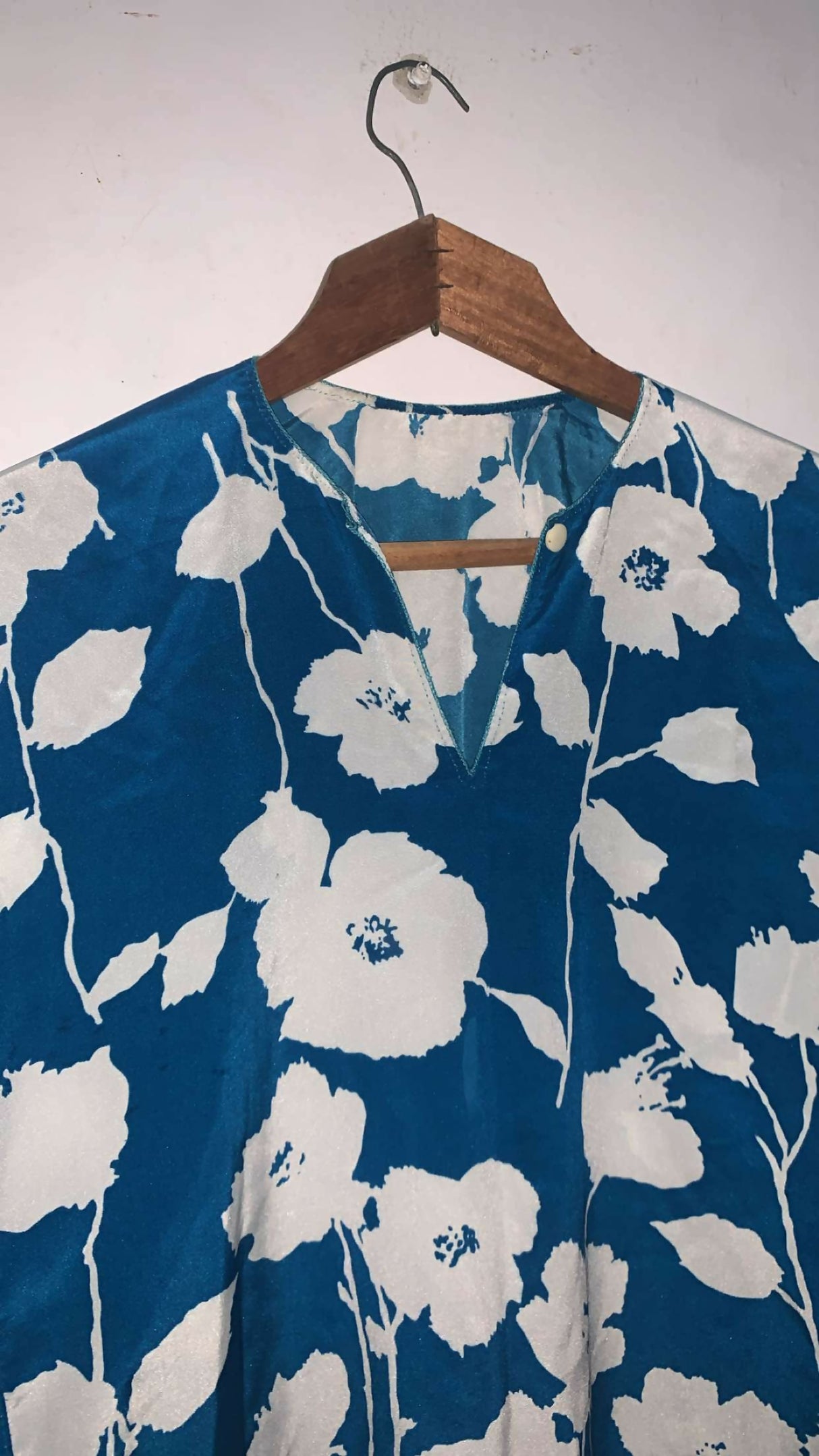 Blue Shirt | Women Locally Made Kurta | Medium | Worn Once