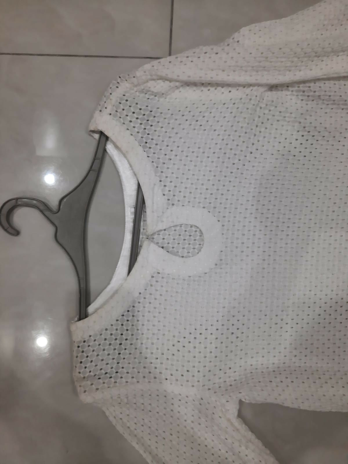 White Chicken Kari Kurta | Women Locally Made Kurta | Small | Preloved