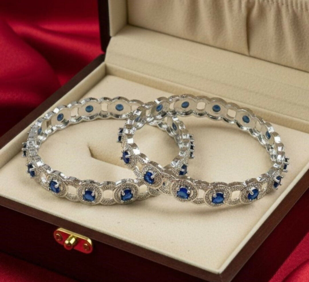 Round Stone Linked Bangle Set-00010 | Women Jewelry | Bangles/Bracelets | Brand New
