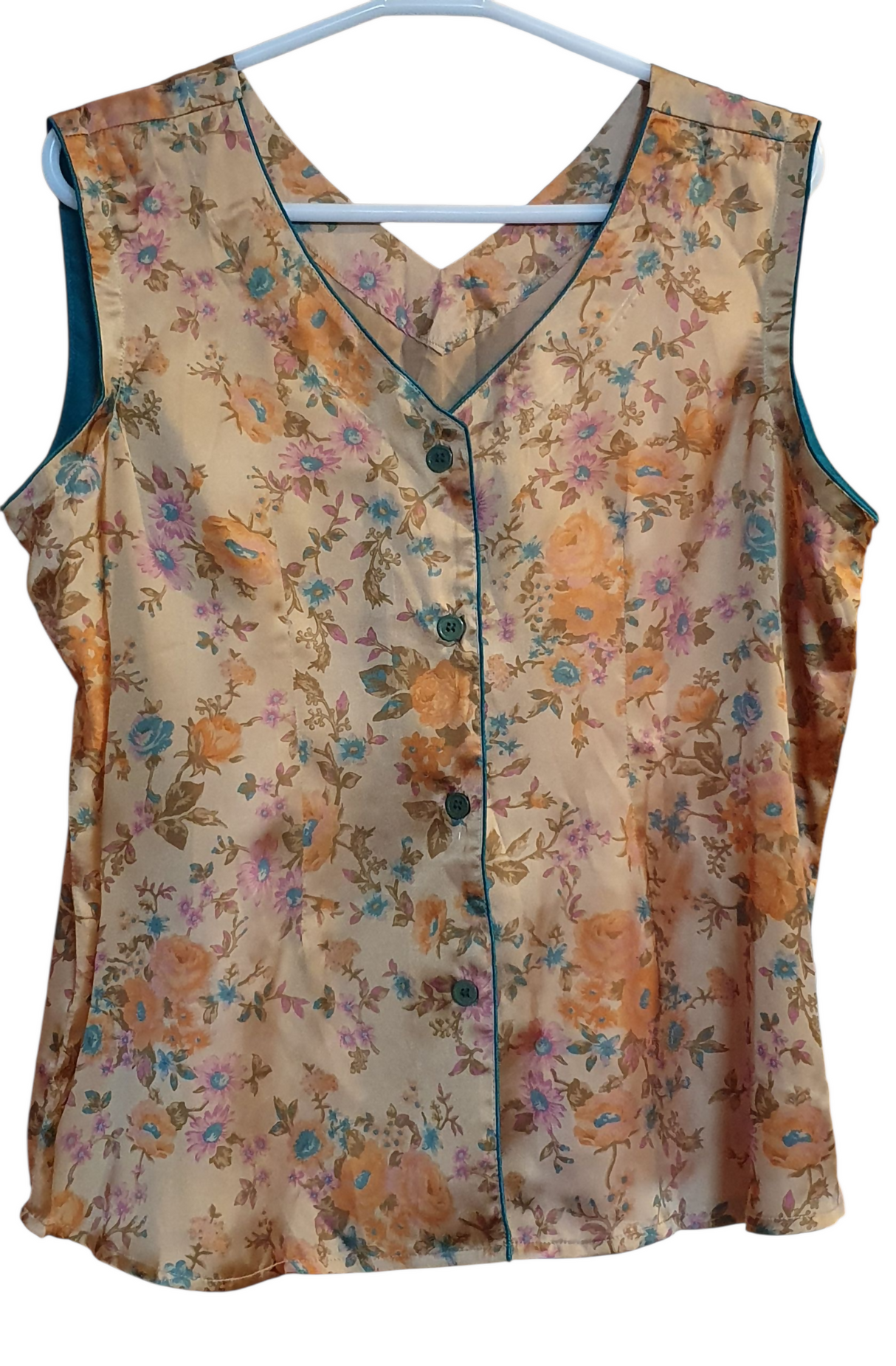 Brown Shamoz Silk PJ Set | Women New PJ Set | Women Loungewear & Sleepwear | Large | New