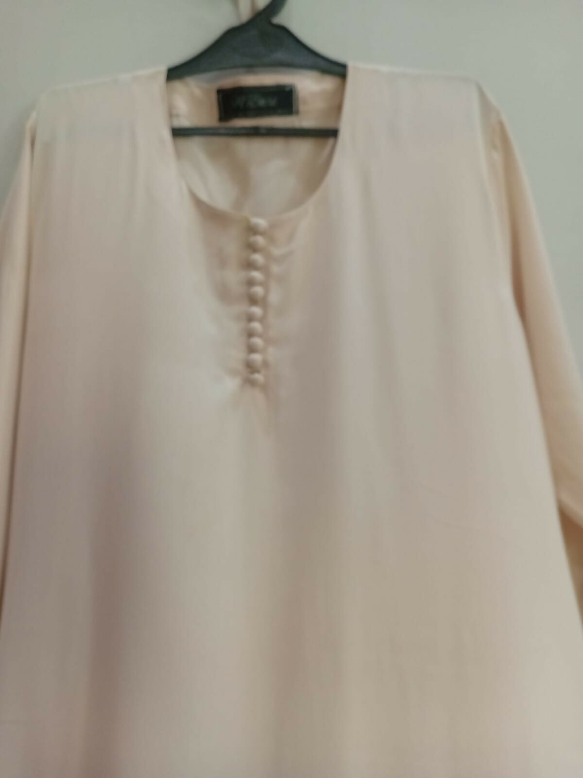 Beige Button Sleeves Maxi Abaya | Women Accessories | Large | New