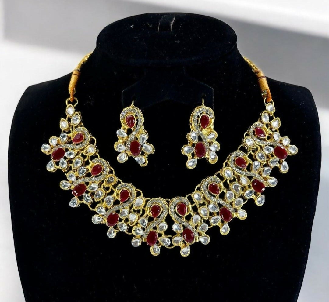 Oval Tear Necklace Set-00009 | Women Jewelry | Wedding Jewelry & Sets | Brand New