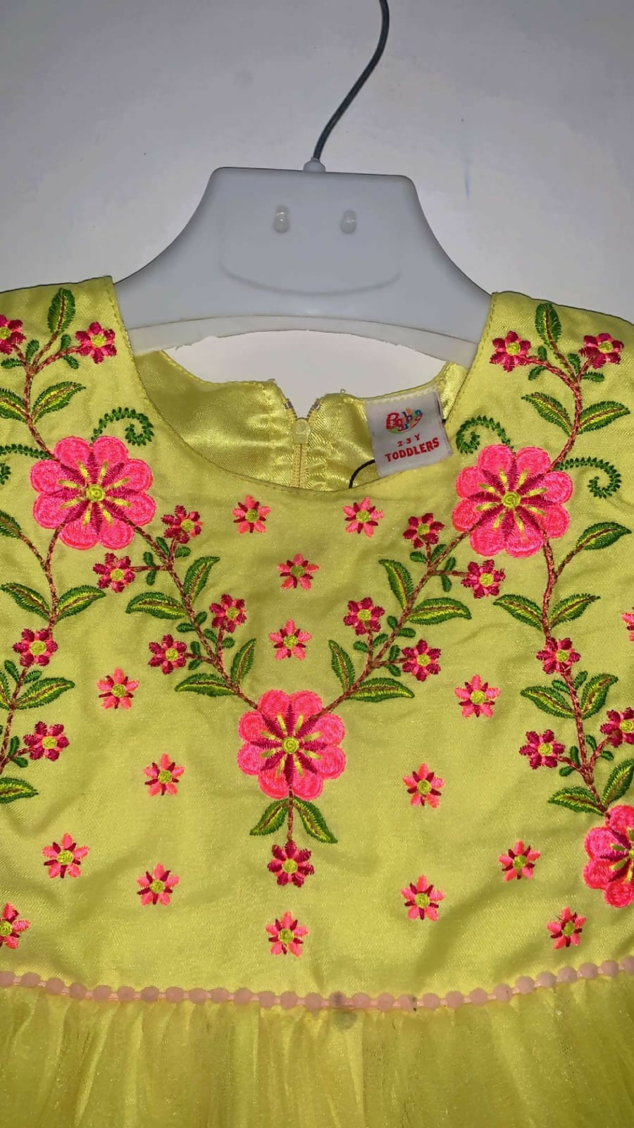 Bacha Party | Yellow Frock | Girls Skirts & Dresses | Size:2 to 3 Yrs | Preloved