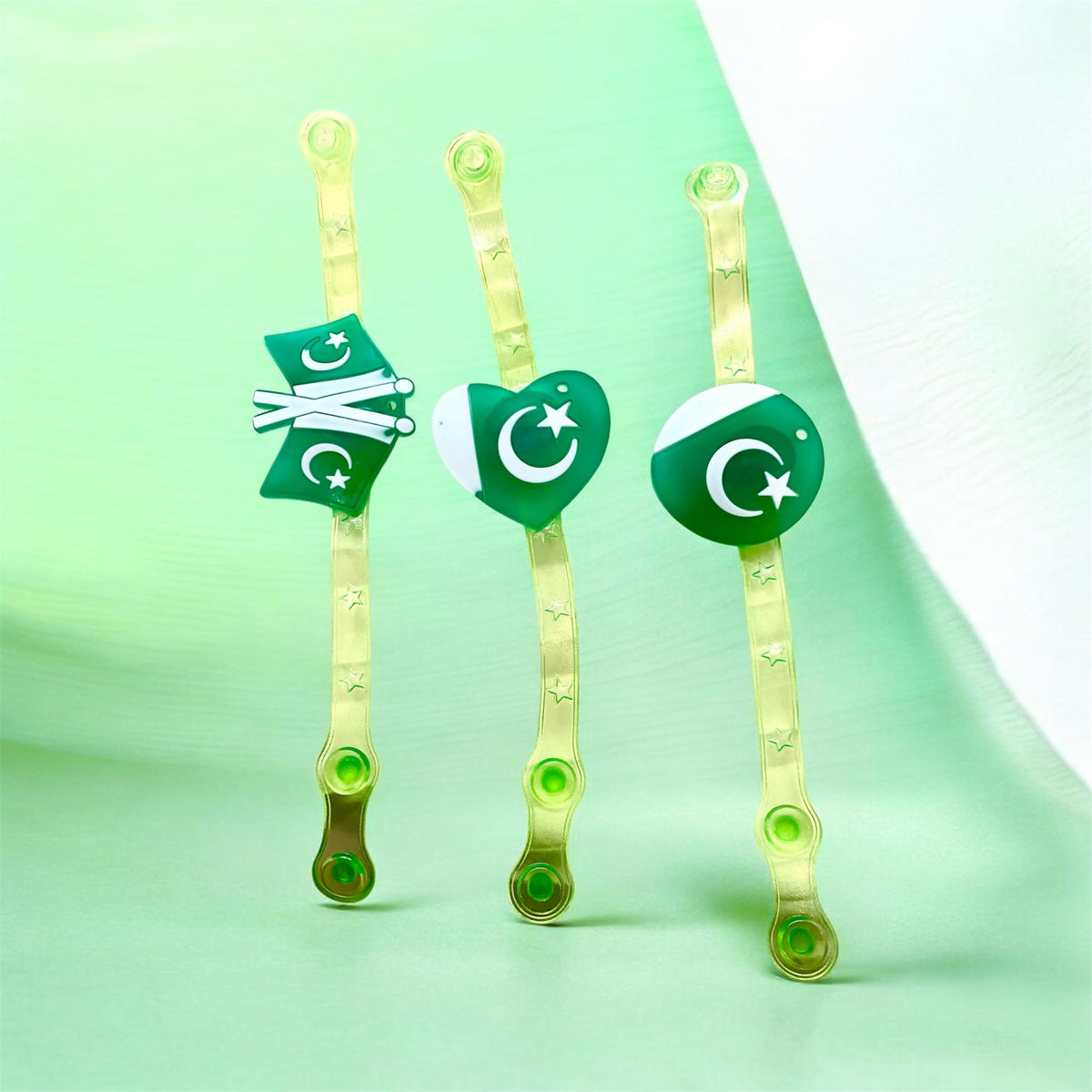 Light Wristbands | Kids | Boys Accessories | Green & White | Brand New