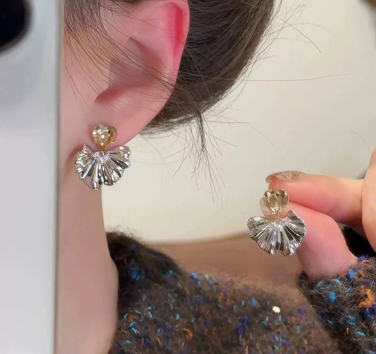 Heart Laef Drop Earring-00685 | Women Jewelry | Earrings | Brand New