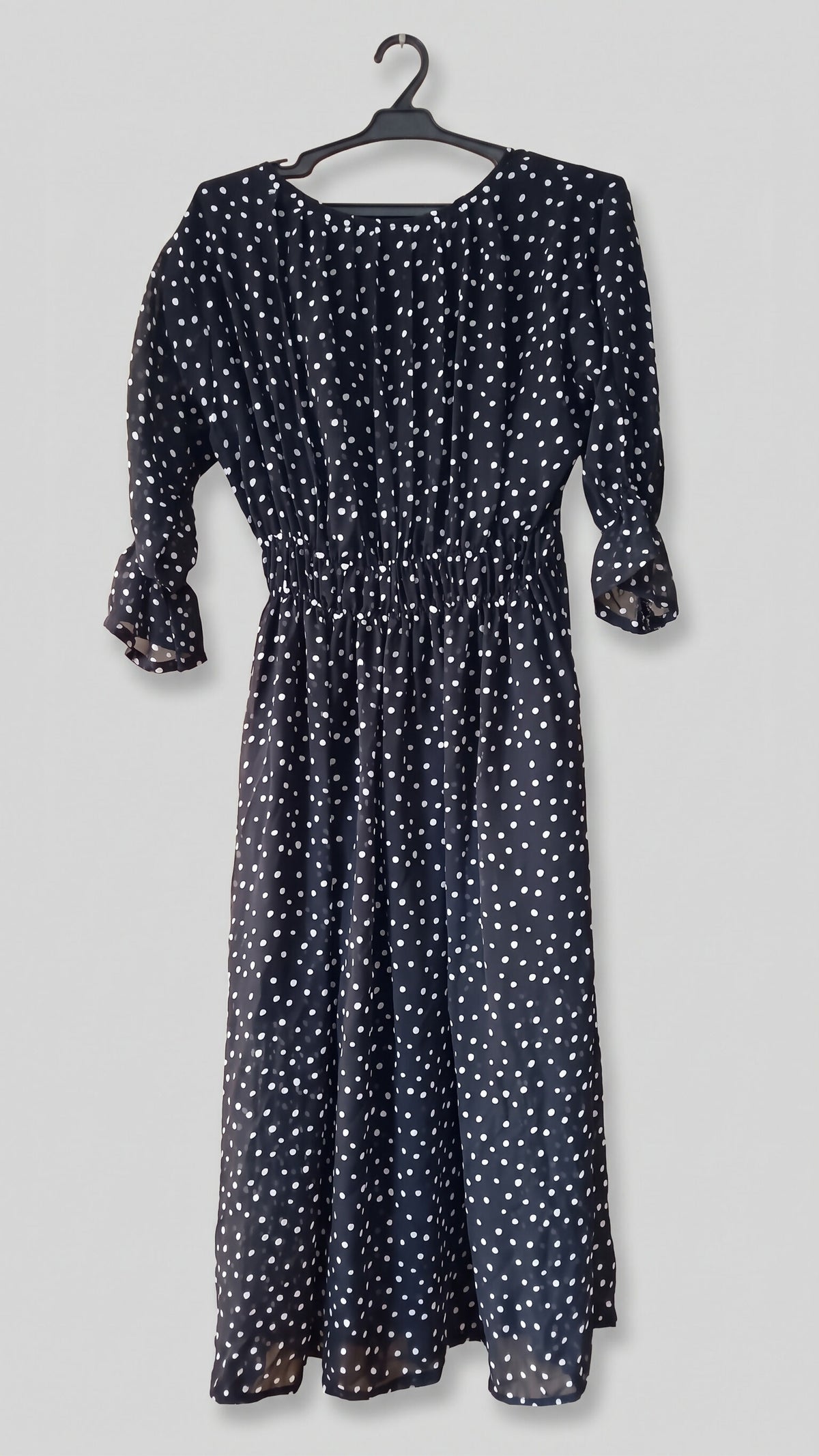 Polka Dot Maxi | Women Frocks & Maxis | Black | XSmall | Worn Once