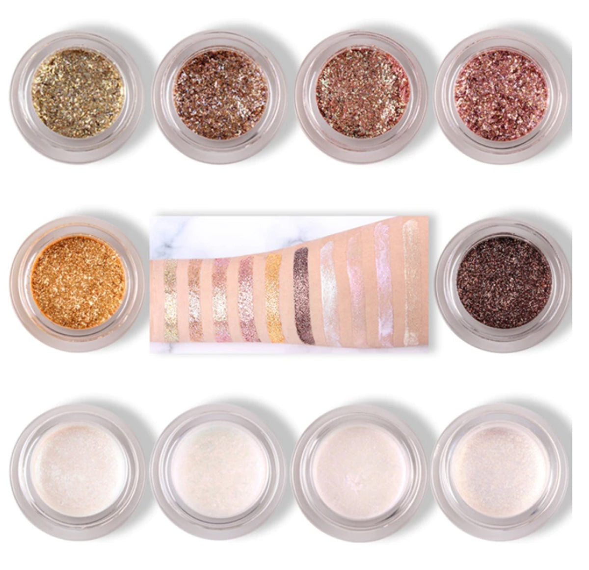 Buy Miss Rose Glitter Metallic Shimmer Pearl Colorful Glitter Highlighter Cream in Pakistan