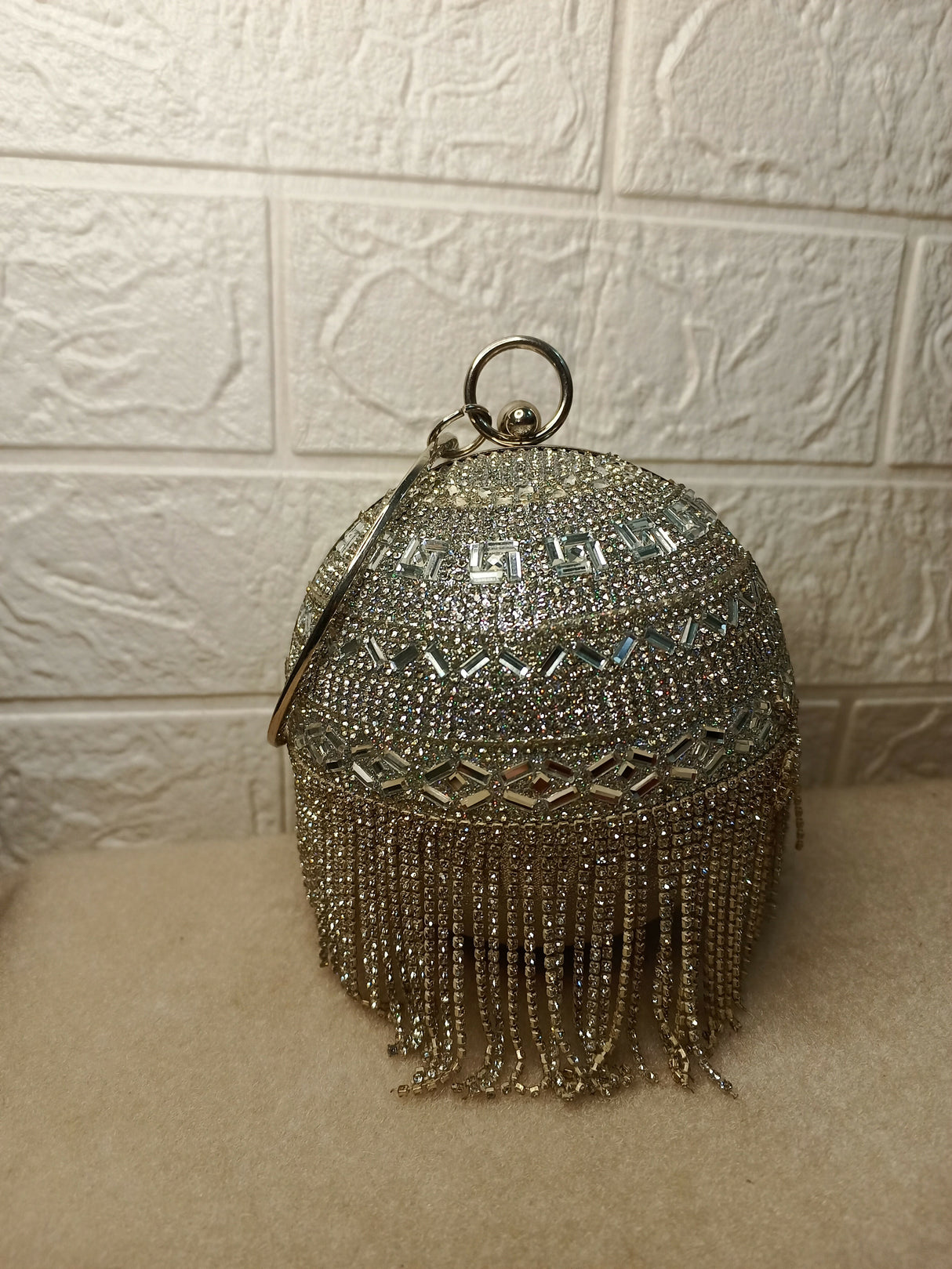 Ball Shaped Bridal Clutch | Women Bags | Clutches | Worn Once
