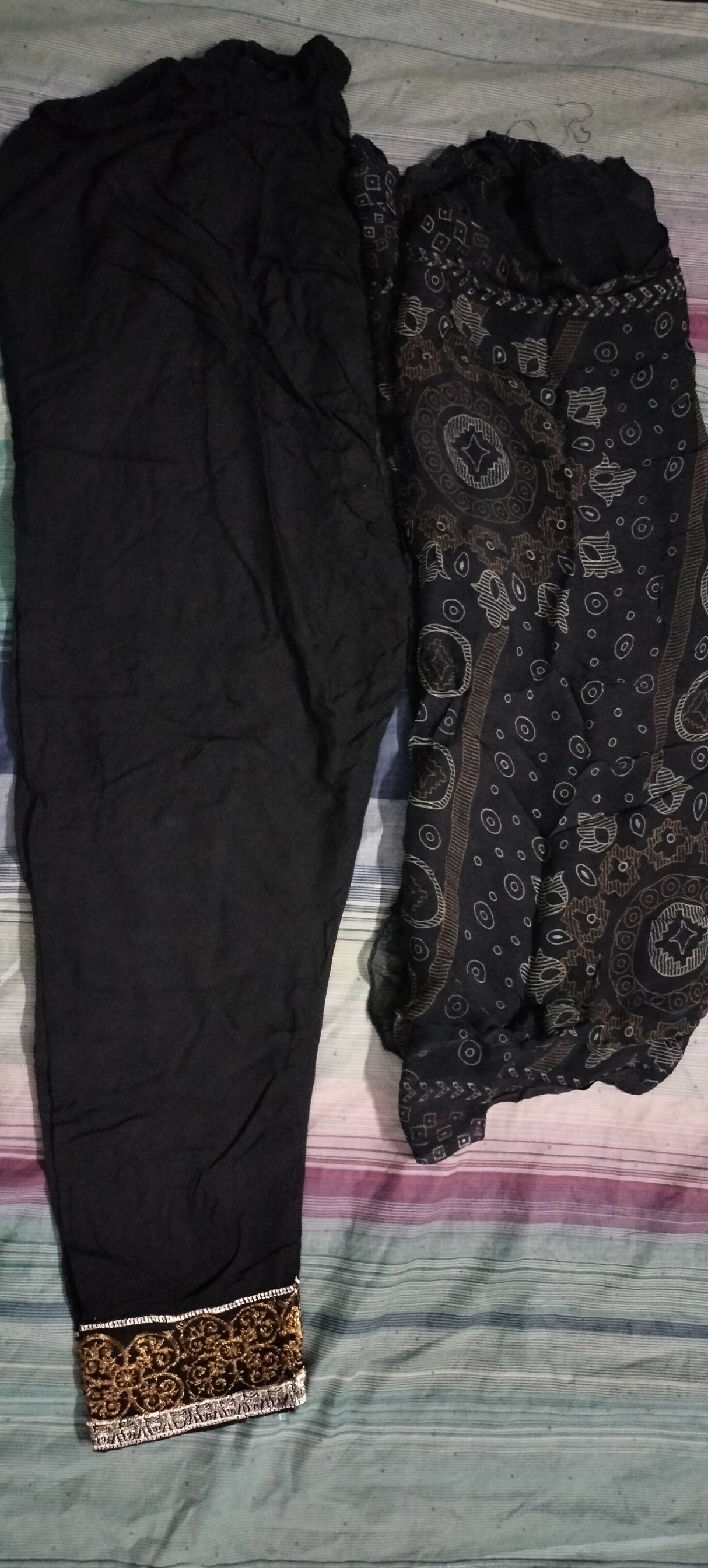 Black Embroidered 3 PC Suit | Women Locally Made Formals | Medium | Worn Once