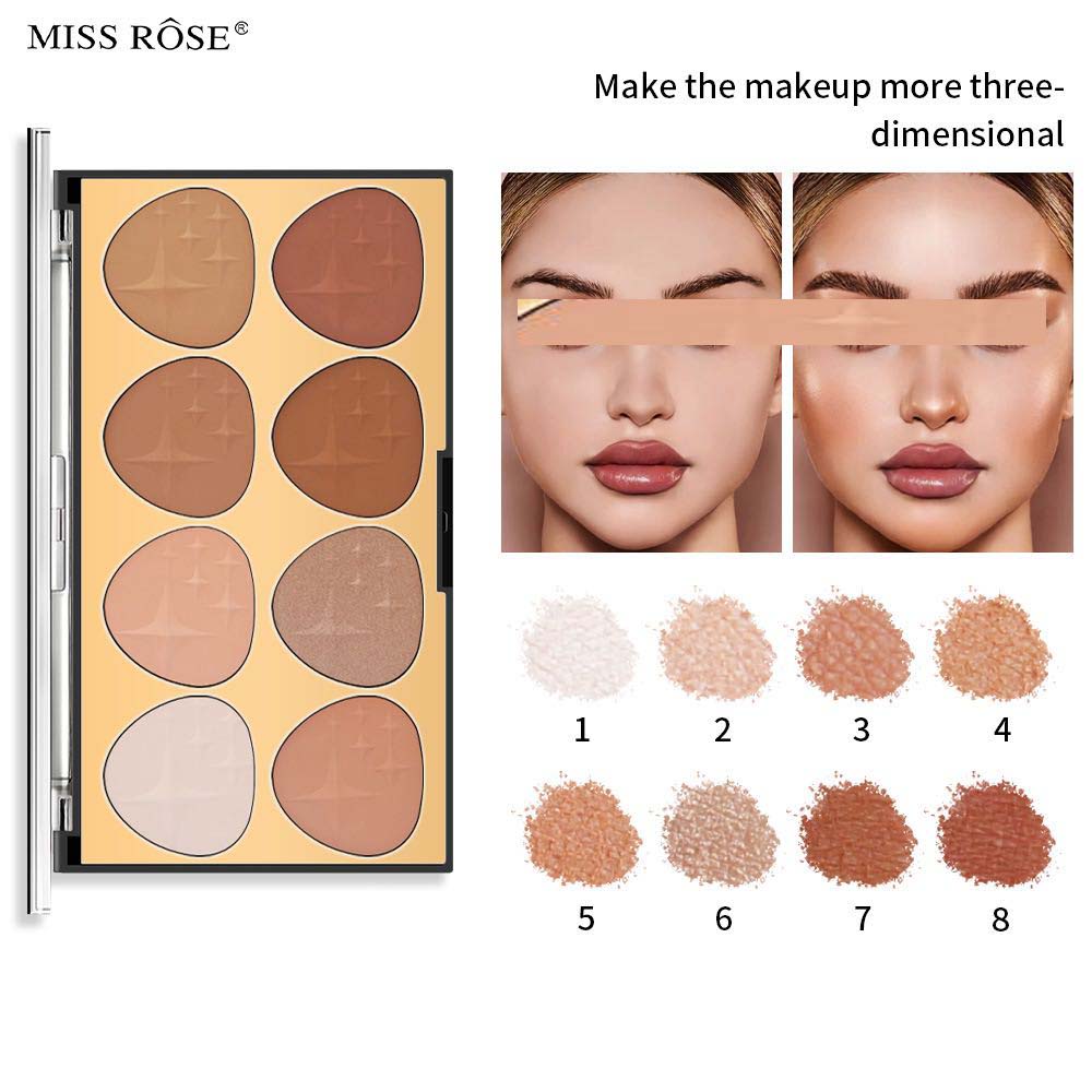 Buy Miss Rose Fashion Contouring Powder Wide Application Brighten Exquisite Face in Pakistan