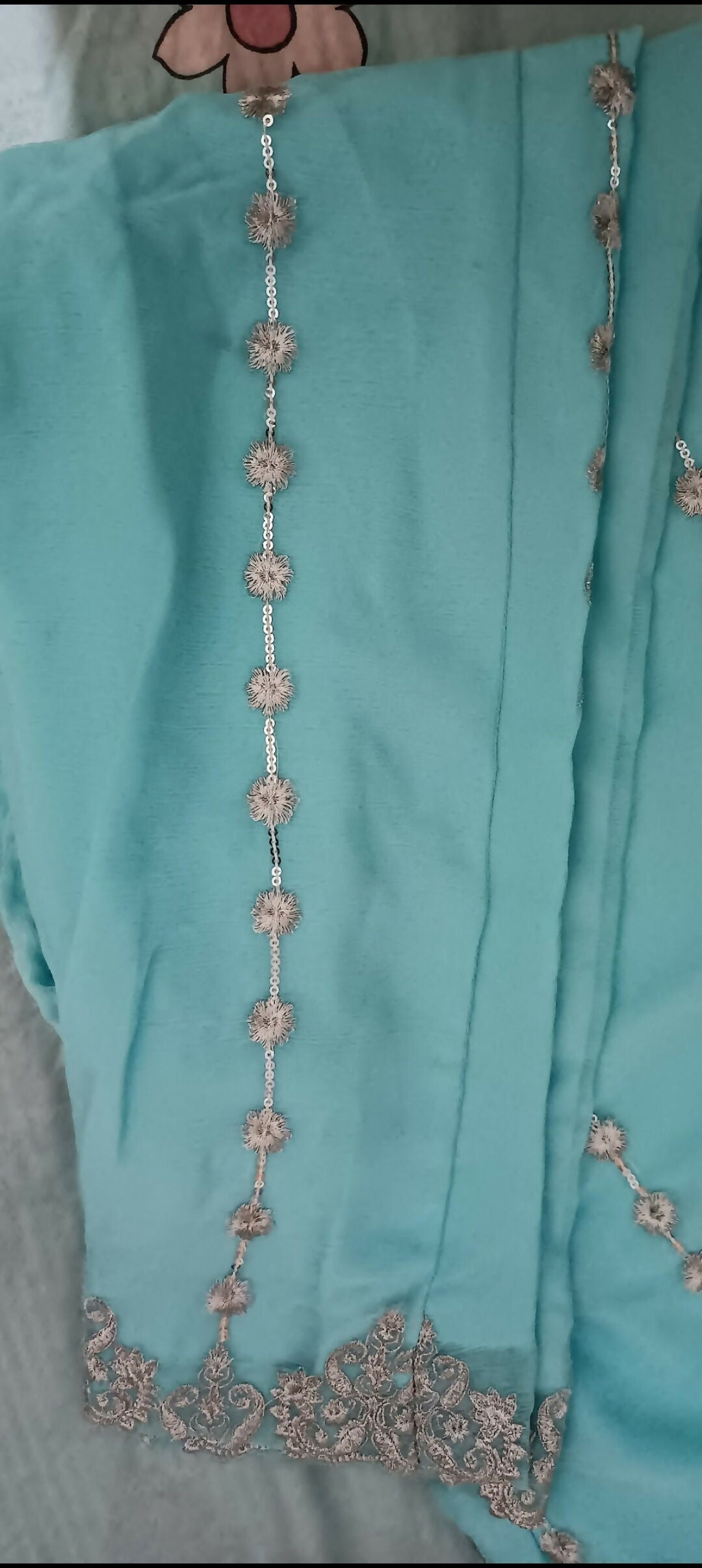 Blue 3Pc Dress | Women Locally Made Formals | Medium | Worn Once