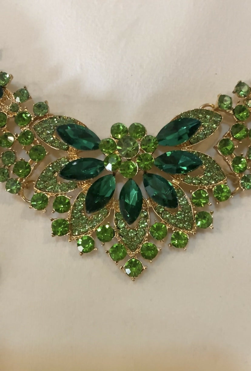 Green Necklace Set | Women Jewelry |Necklaces & Pendants |Brand New