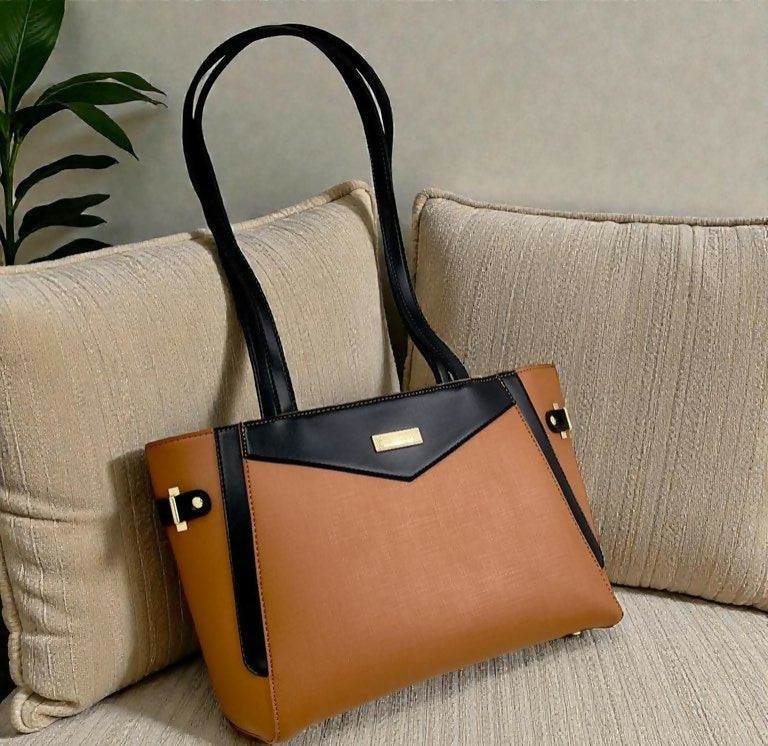 Verona Contrast Tote Bag (00067-00068) | Women Bags | Large | Brand New