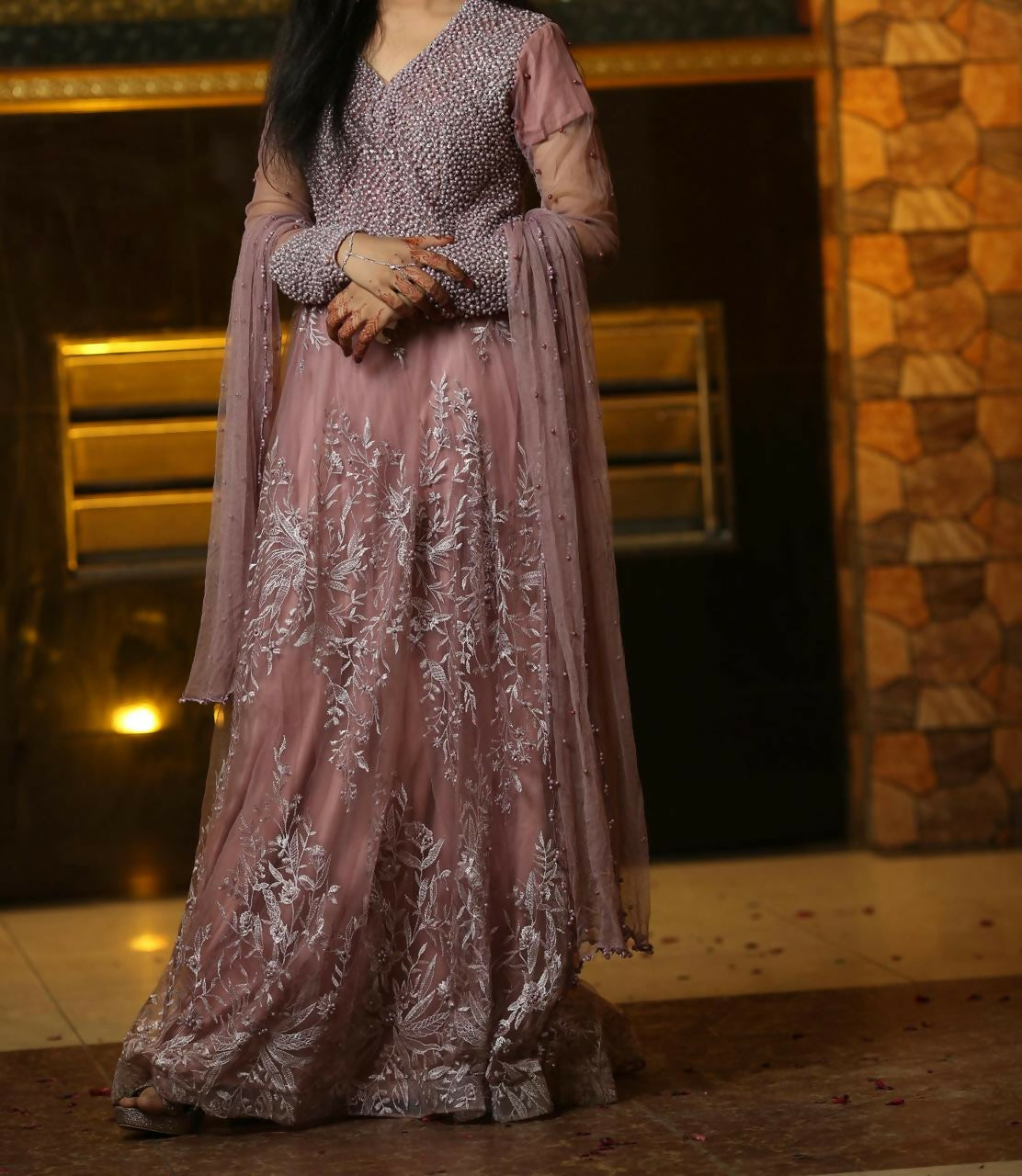 Lilaac Net Maxi | Women Frocks & Maxis | Small | Worn Once