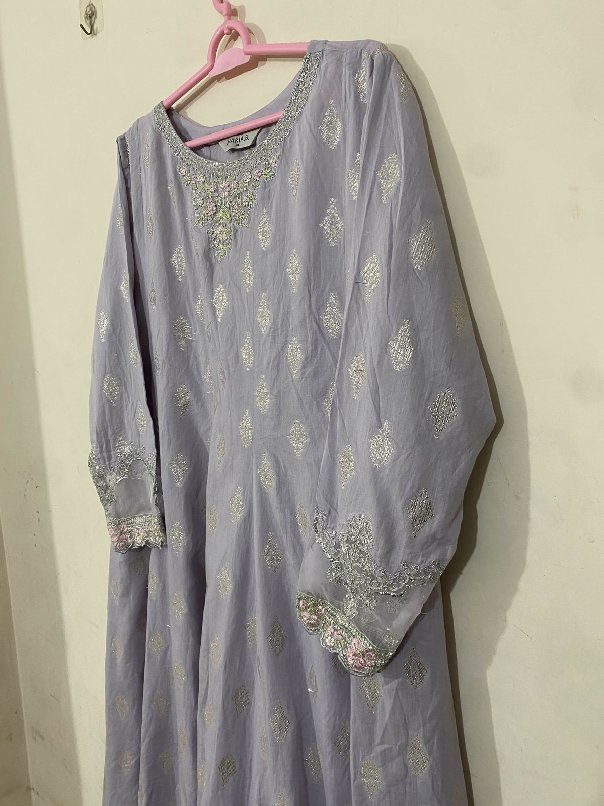 Maria B | Women Branded Kurta | Grey | XLarge | Preloved