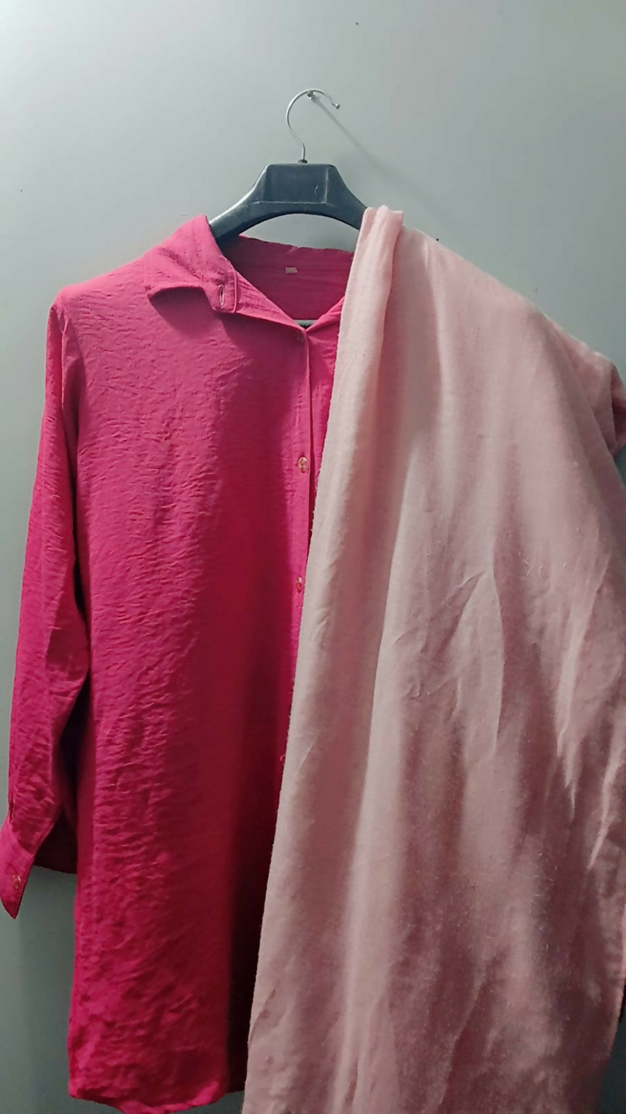 Pink Coord Set | Women Locally Made Kurta | Large | Preloved