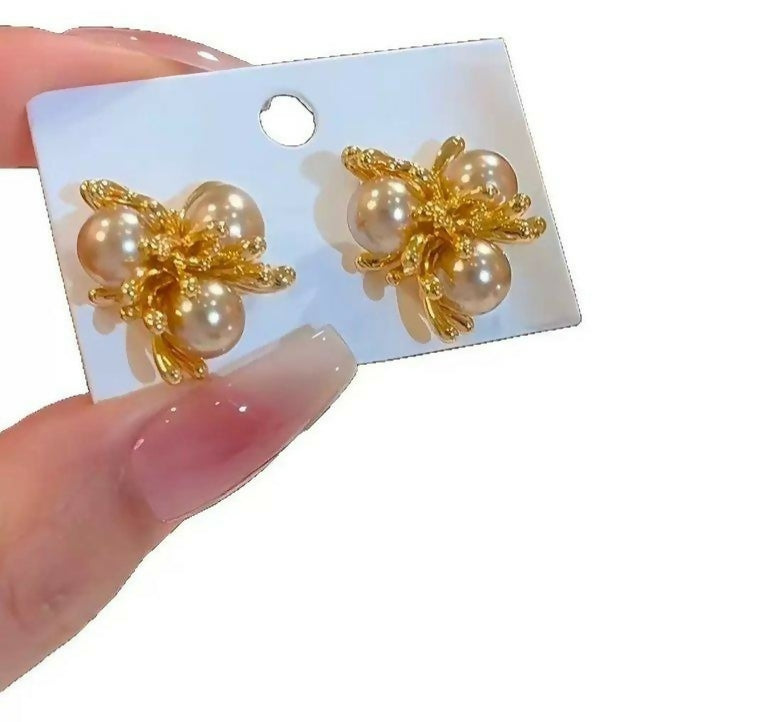 Pearl Tops Pair-01084 | Women Jewelry | Earrings | Brand New
