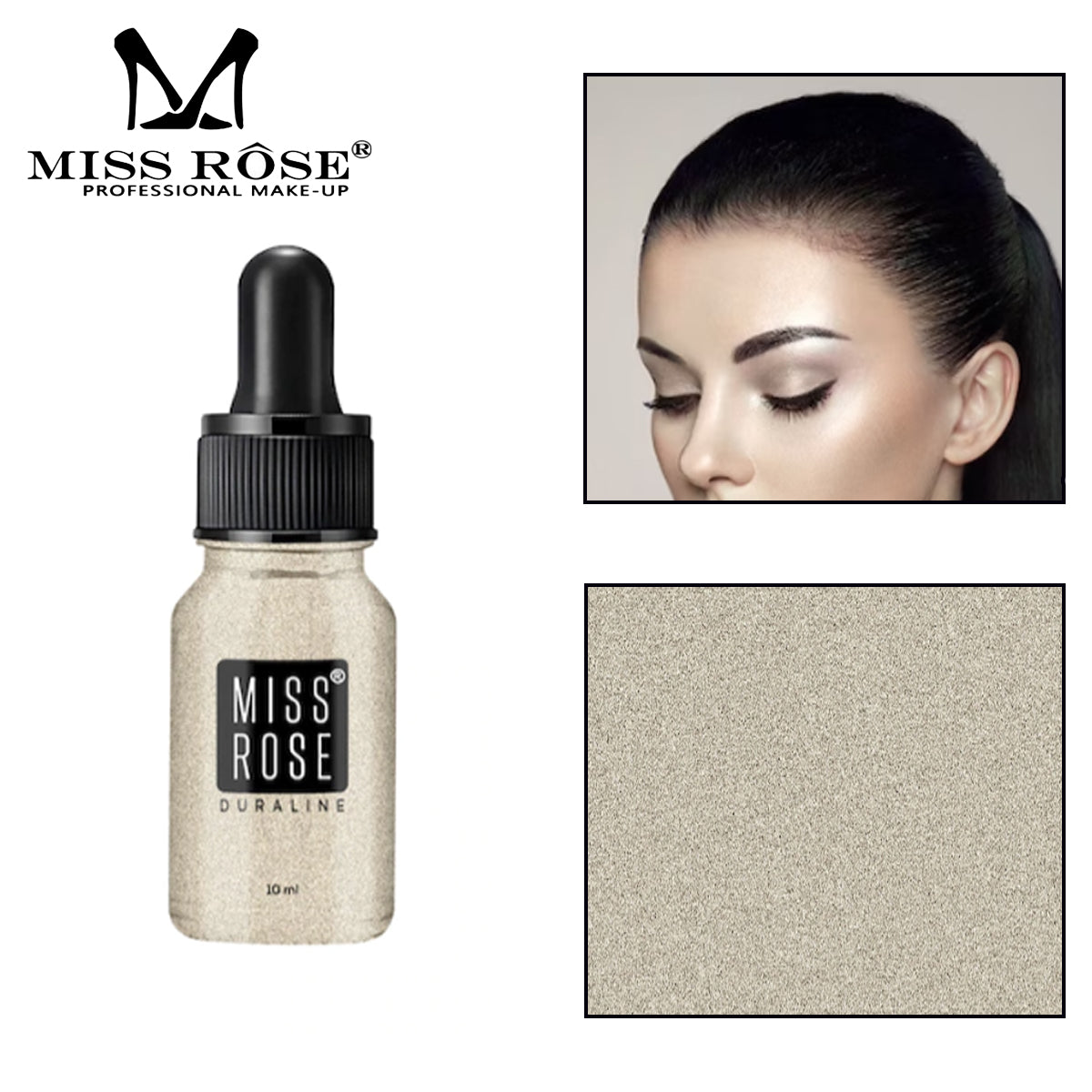 Buy Miss Rose Professional Make Up High Beam Liquid Highlighter 10 - Ml in Pakistan