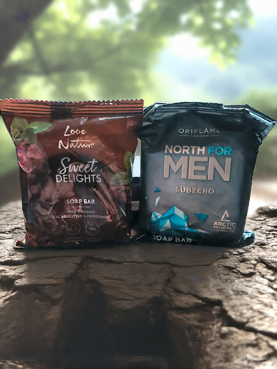 Oriflame | Love Nature Sweet Delight Soap Bar and Love Nature North For Men Subzero Soap Bar | Men Beauty | Face | Brand New