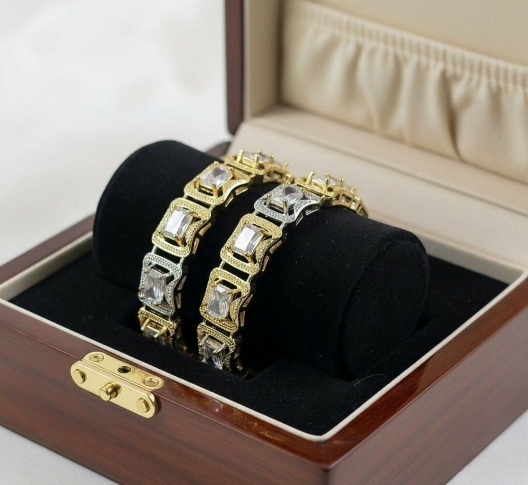 Rectangle Stone Bangle Set-00003 | Women Jewelry | Bangles/Bracelets | Brand New