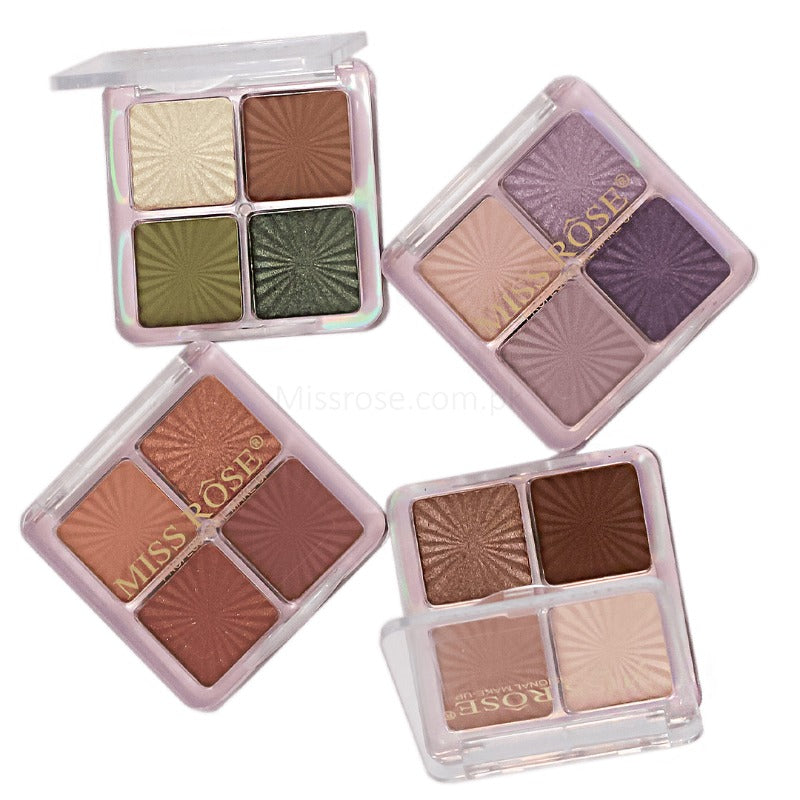 Buy Miss rose Illusory Ice Cube 4-Color Eyeshadow Palette (Z2) in Pakistan