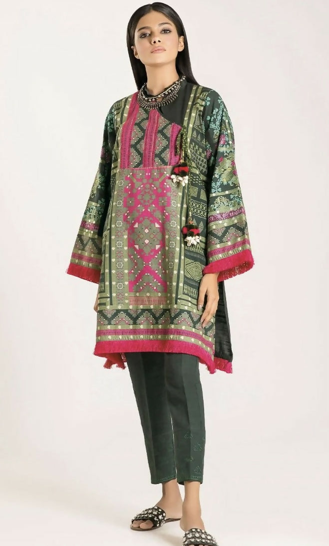 Khaddar | Women Branded Kurta | Medium | Worn Once