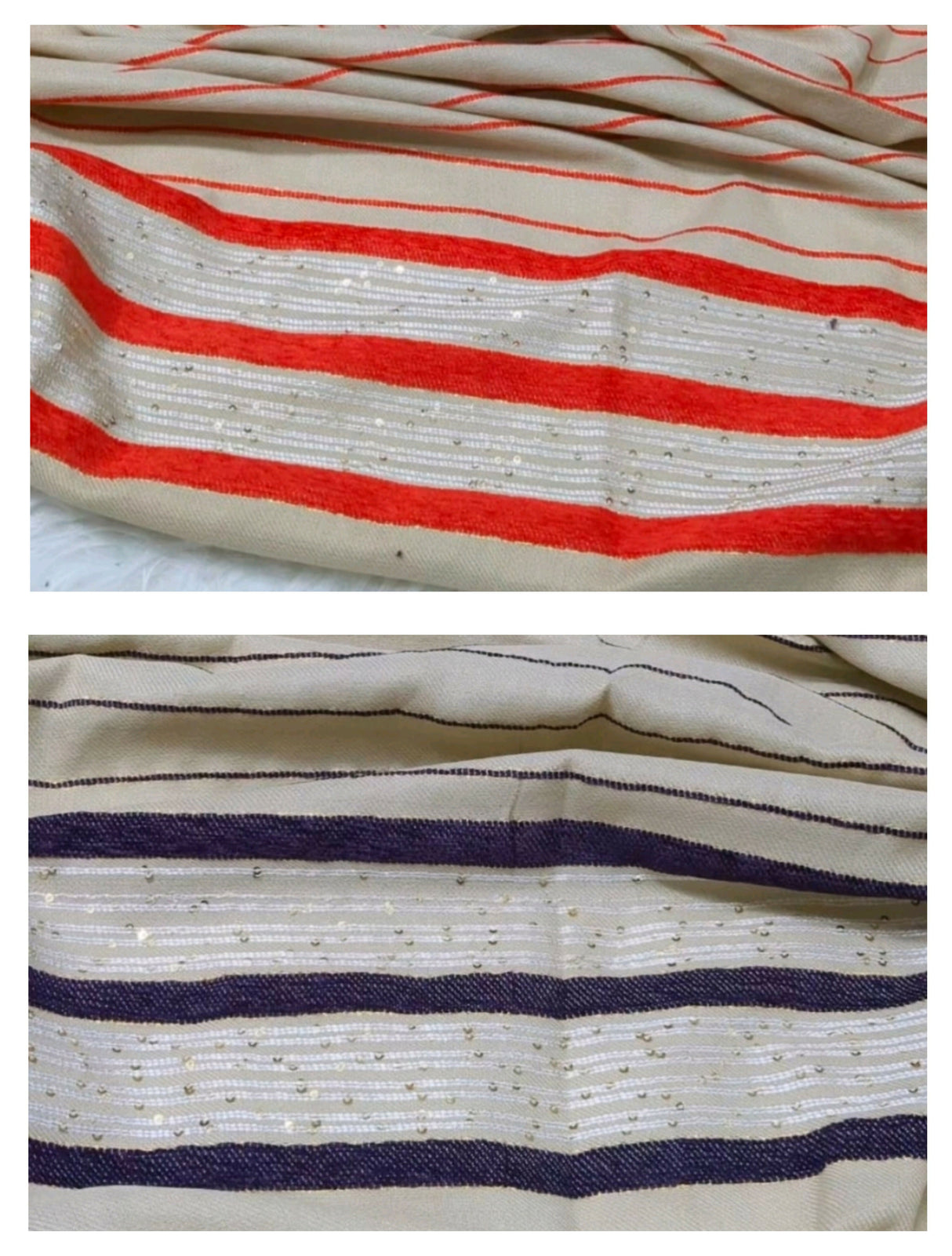 Pack of 2 Shawls | Jacquard Pashmina Wool Shawl | Women Accessories | Brand New