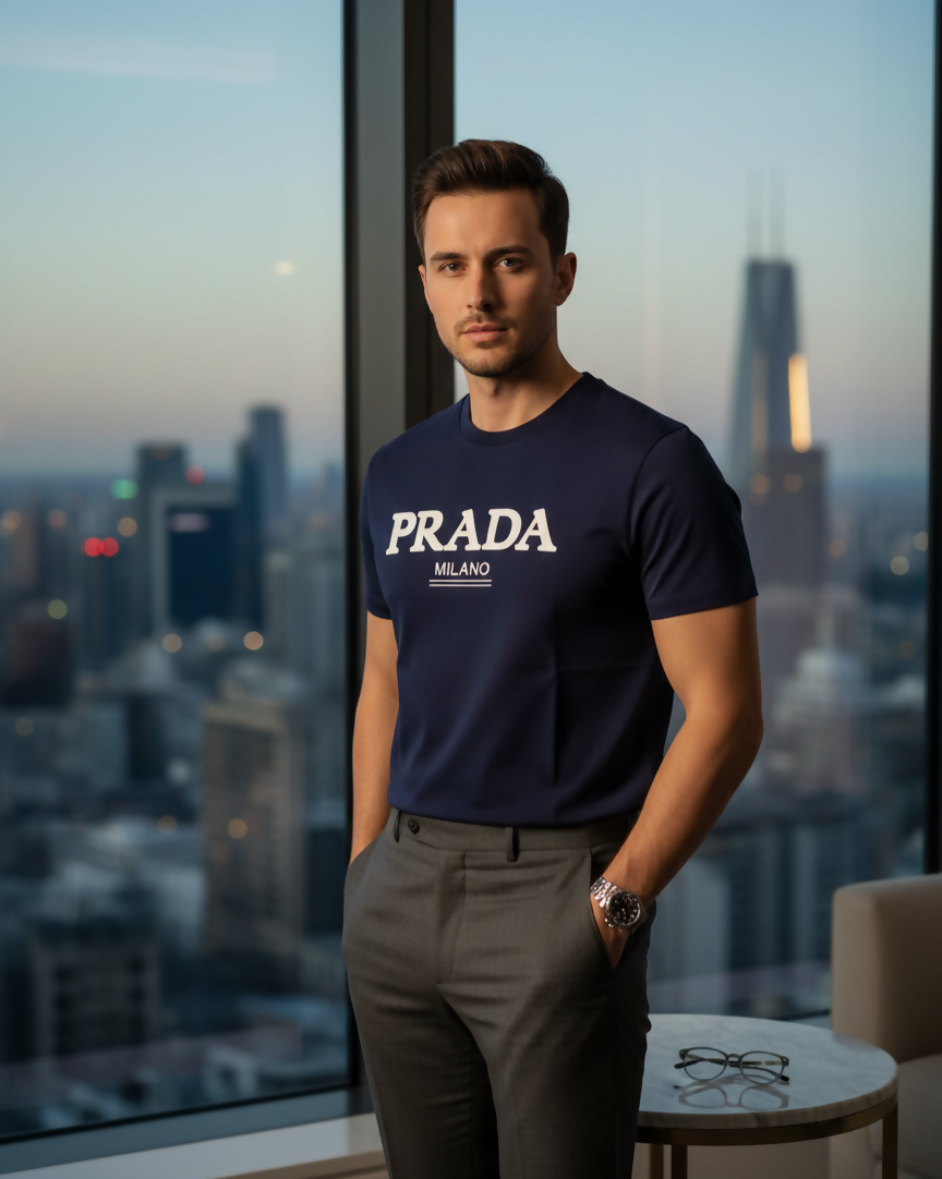 Unisex Prada T Shirt | Men Shirts & Tops | Size: All Sizes | Brand New