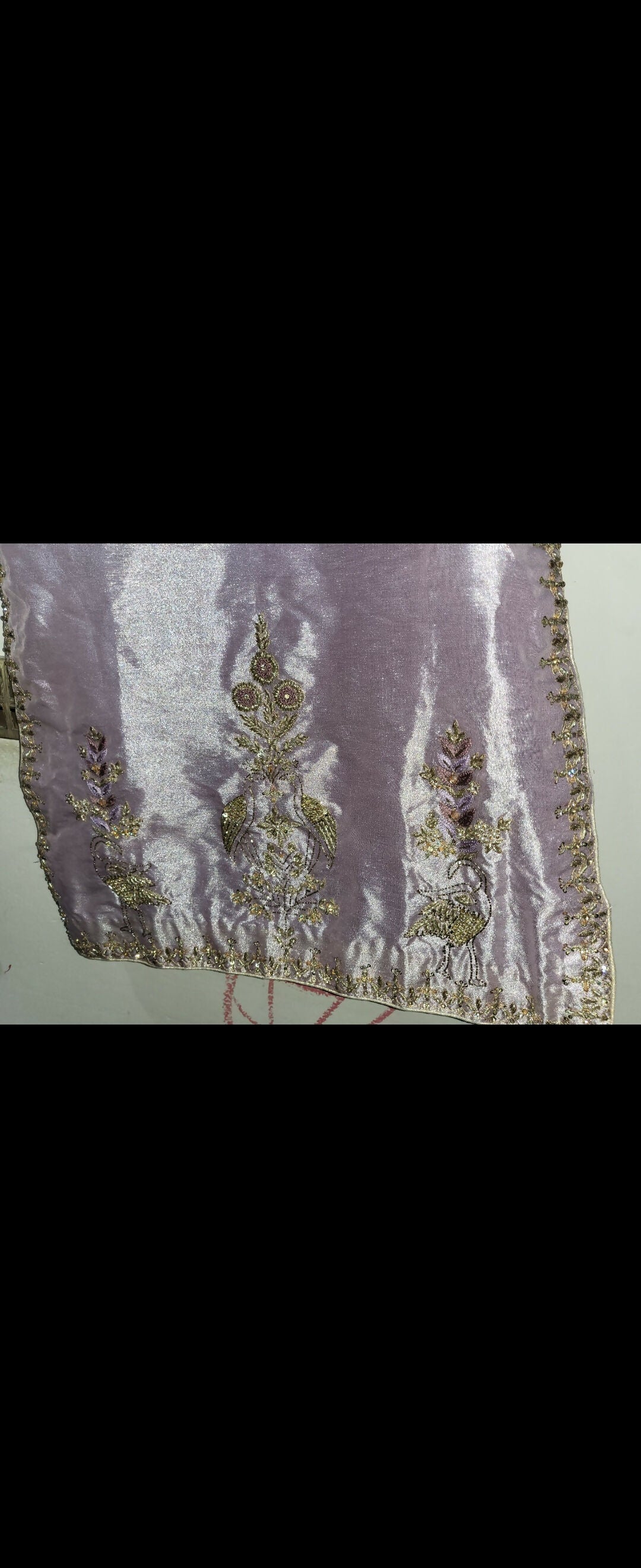 Silk 3Pcs Suit | Women Locally Made Formals | Medium | Preloved