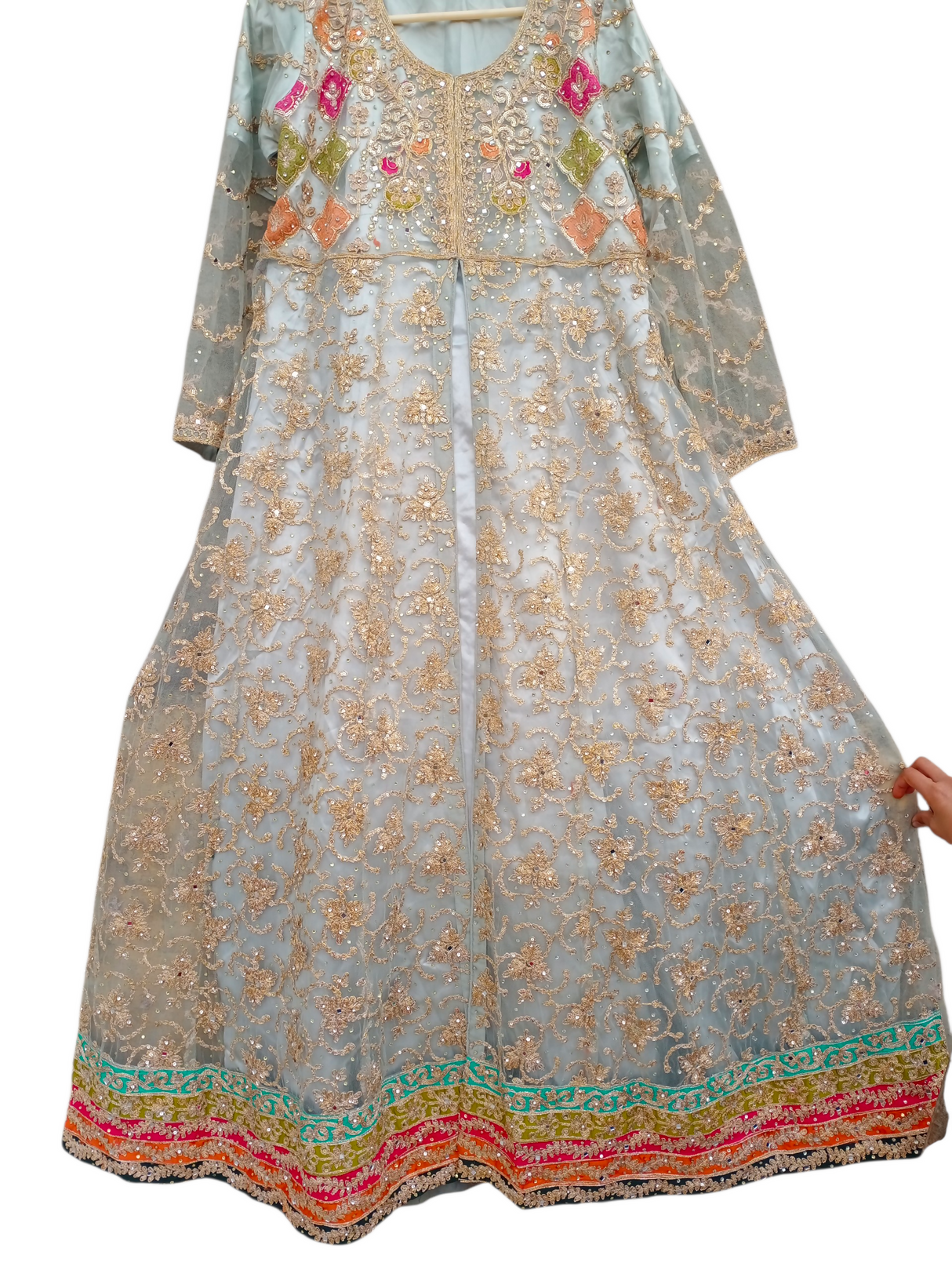 Grey and Silver Brides Maids Maxi | Women Locally Made Formals | Medium | Worn Once