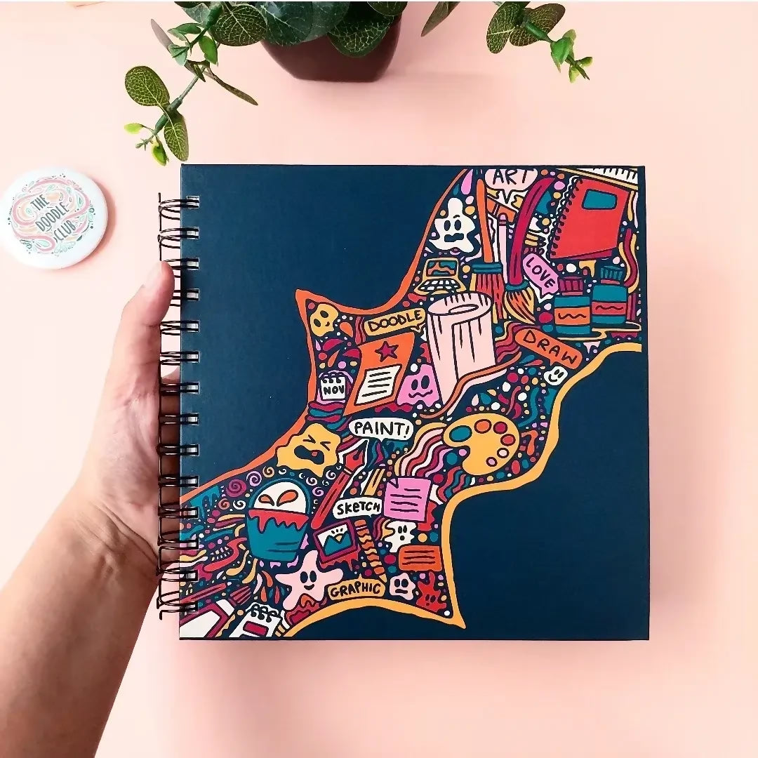 Art Blast - Dark Blue/Grey Sketchbook | For Your Home | Books | Brand New