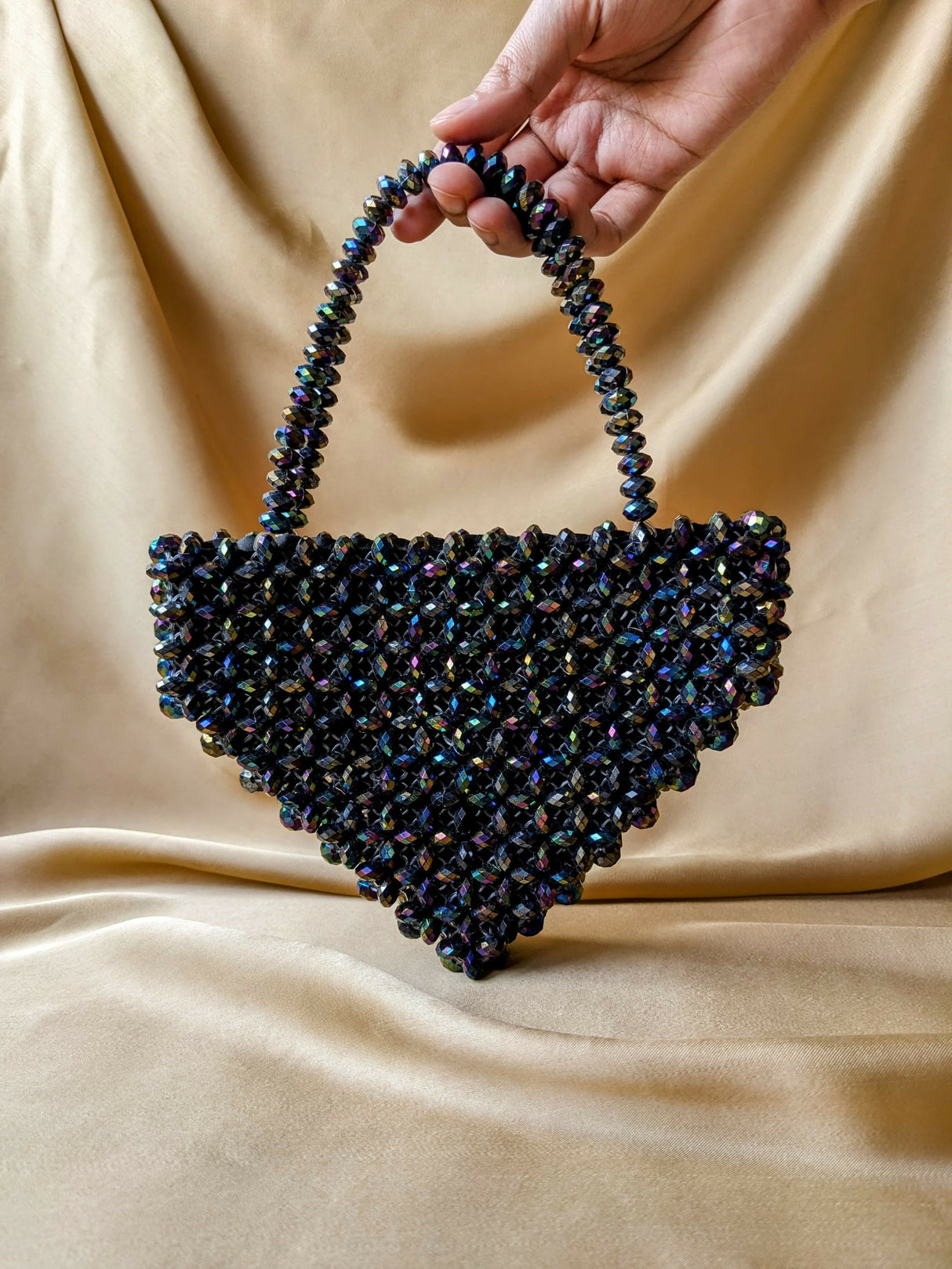 Crystal Beaded Bag | Women Bags | Size : 6x1.5 | New
